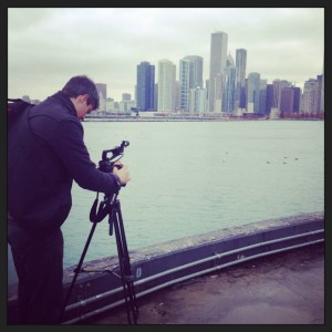 Graham shooting Chicago's skyline
